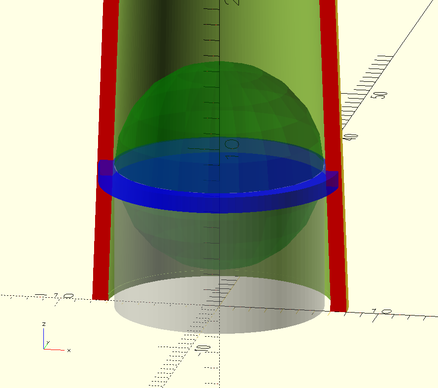 OpenSCAD cross section