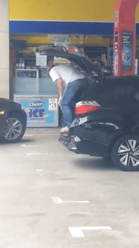 sgrean fill patrol car shake