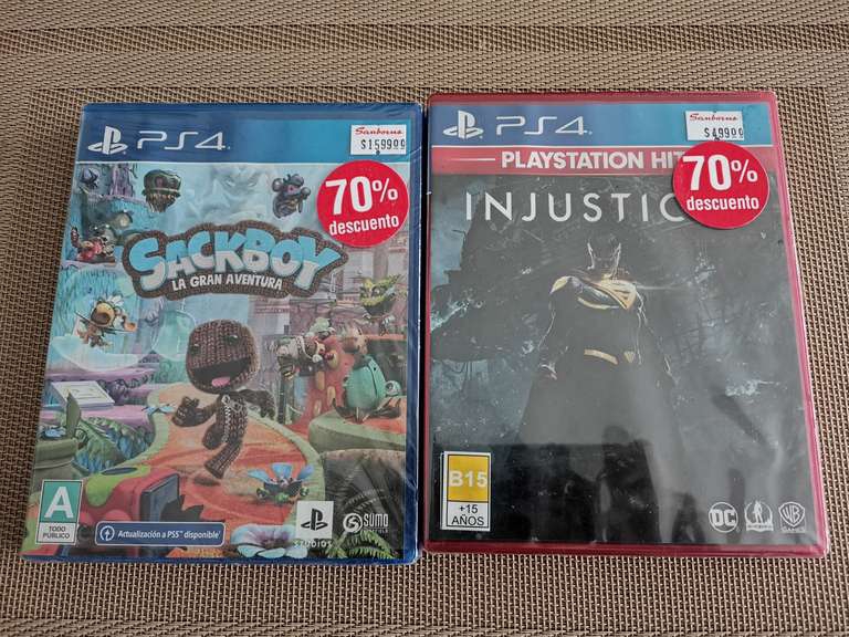 Sanborns | Sackboy e Injustice 2 al 70% de descuento Sanborns Tacuba