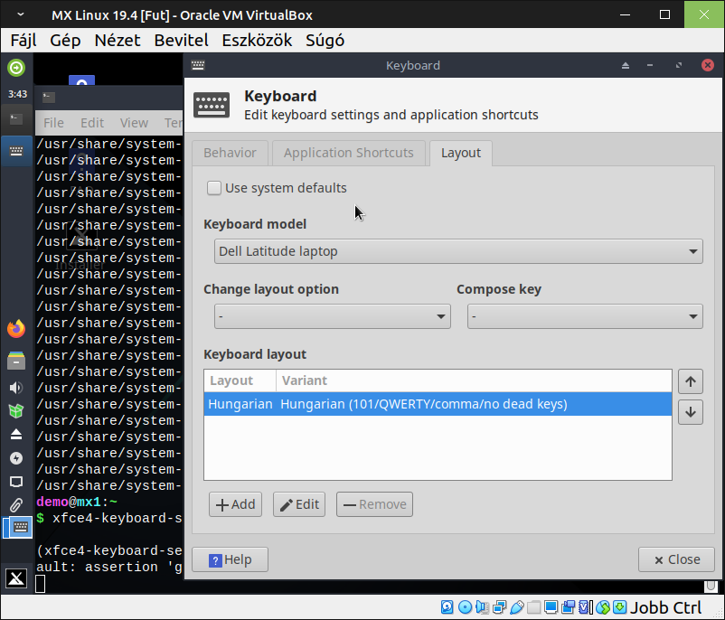 MX Linux 19.4 (xfce4-keyboard-settings)