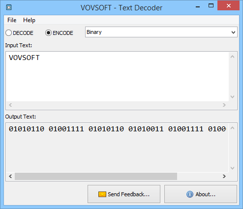 VovSoft Text Decoder And Encoder 1.6