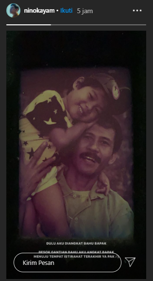 Potret lawas Nino RAN dan sang ayah