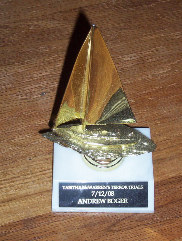 Ship trophy from Tabitha McWarren's Terror Trials