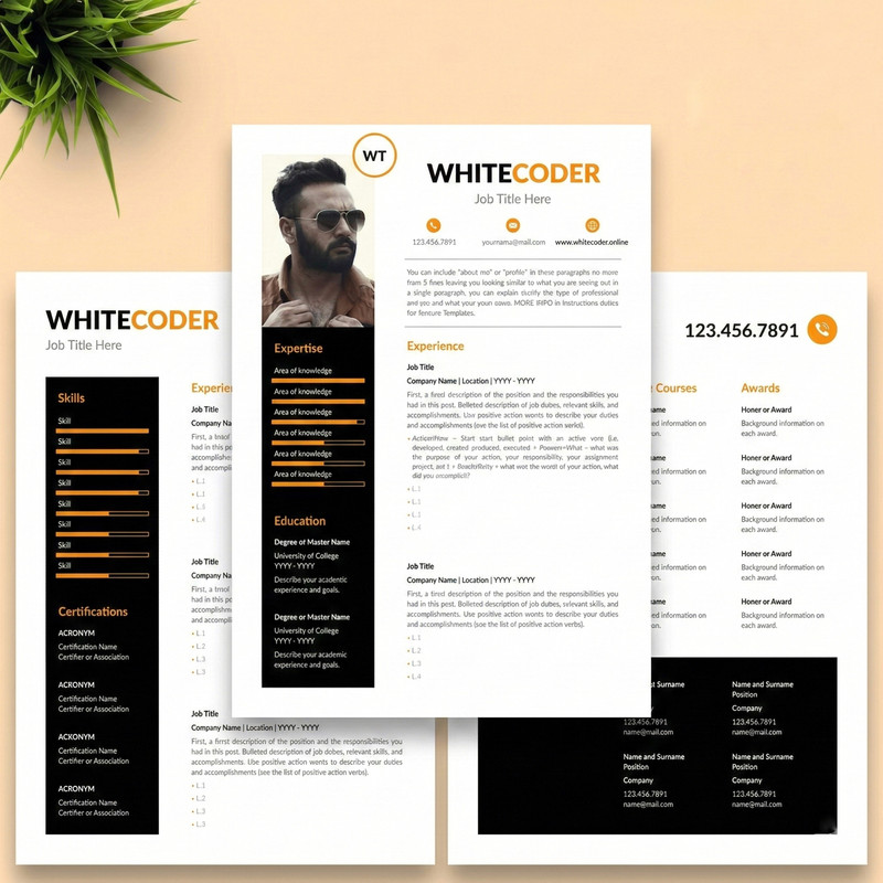 Professional CV Mockup
