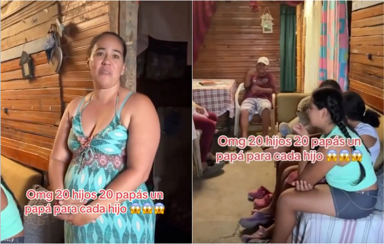 Mujer se viraliza por tener 20 hijos, cada uno de diferente papá