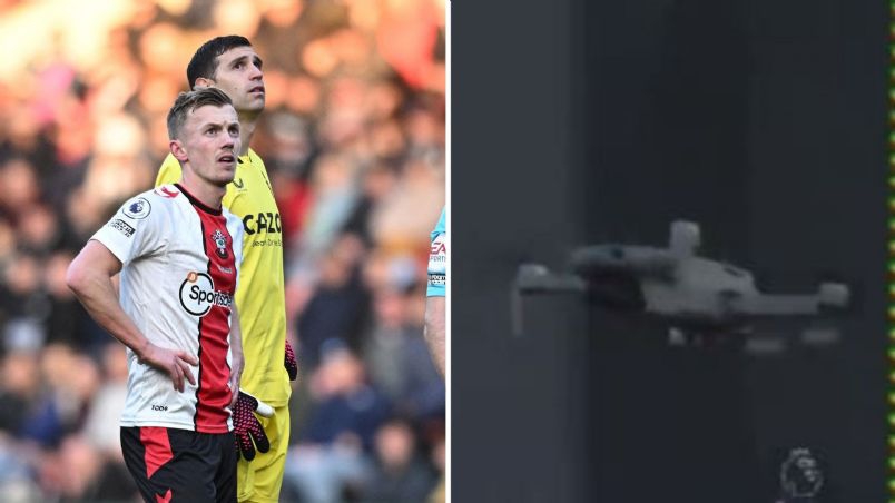 VIDEO: Un dron detiene el partido entre Southampton y Aston Villa; ¿qué pasó al final?