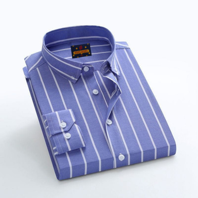 Mens long sleeve stripe / print shirt