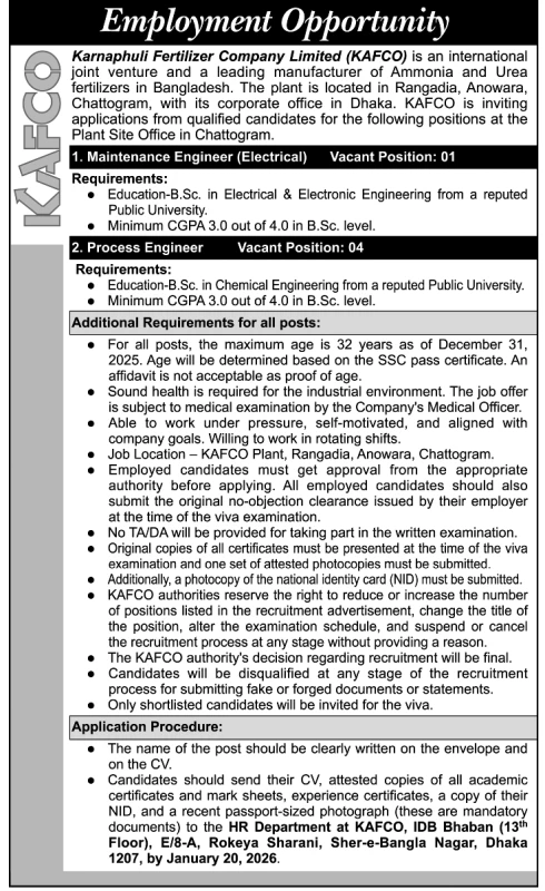 KAFCO-Job-Circular-2025
