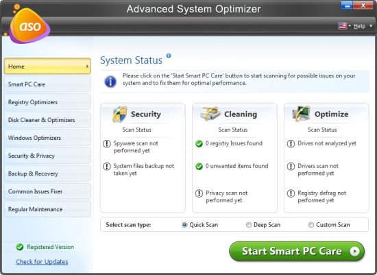 Advanced System Optimizer 3.81.8181.217 Multilingual