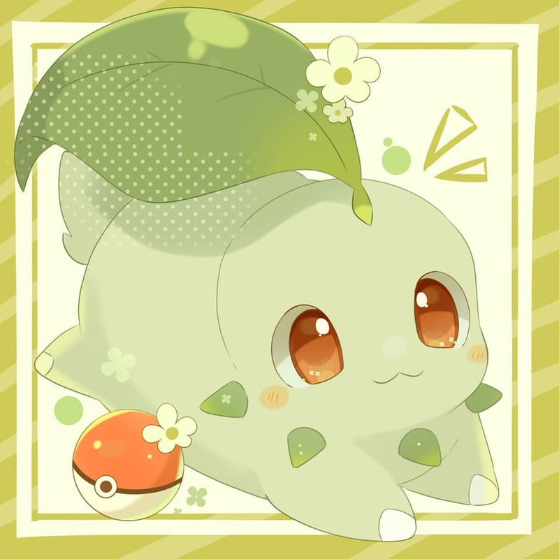 chikorita-pokemon-drawn-by-ushiina-sampl
