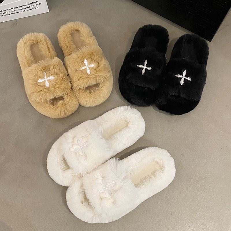 Ladies Fluffy Slippers