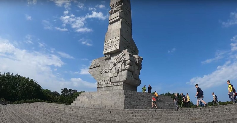 El Monumento a los Héroes de Westerplatte construido en 1966
