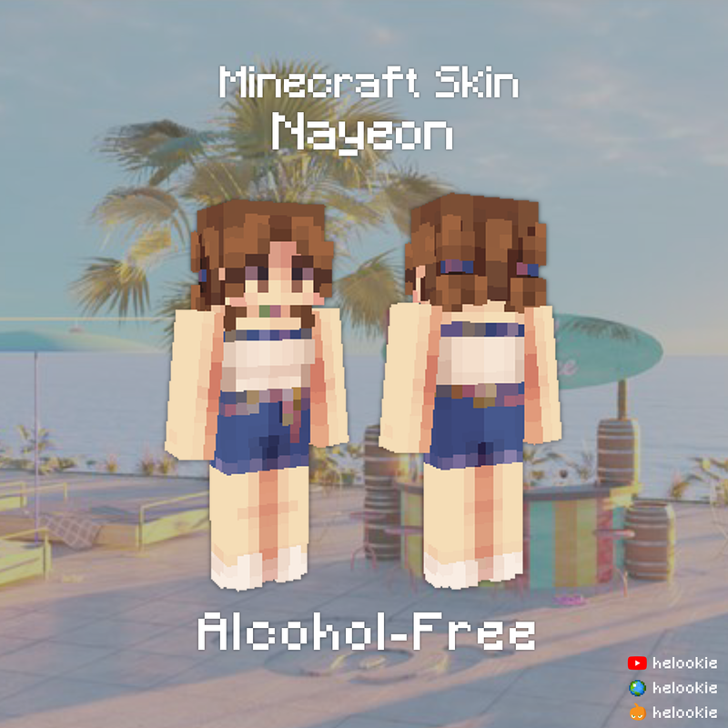 ⌜ alcohol-free ⌝ | Nayeon | Twice | 나연 2 Minecraft Skin