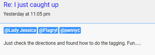 Tagging Members and Placing The @ beside usernames in profiles Image14