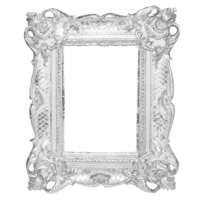 white frame
