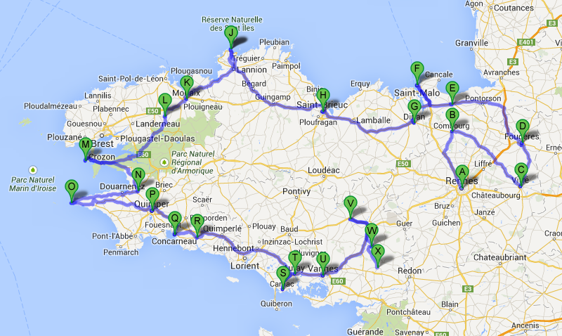 BRETAÑA - Diarios, Noticias y Tips - Itinerarios de 5 y 6 días (tip 2 de 3), Region-Francia (29)