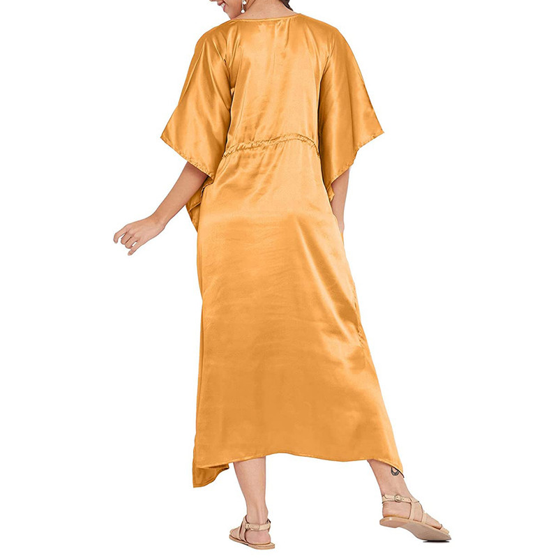 Women Satin Silk Nightdress Lingerie Sleepwear Nightgown Maxi Robe Loungewear - Picture 68 of 125