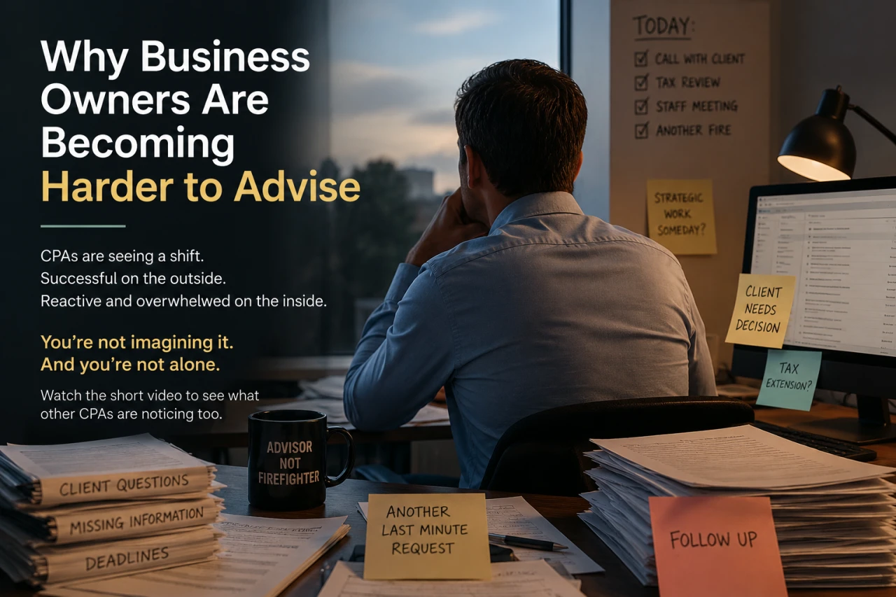 CPA and advisor discussing business owner planning challenges