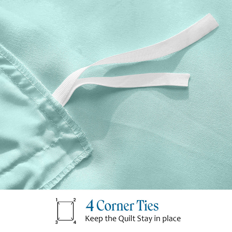 Picture of 1000 TC 100% Egyptian Cotton 1-Pc  Duvet Cover Zipper Closur Ultra Soft Durable and Fade Resistant Color Aqua Blue Solid size Twin/Twin Xl