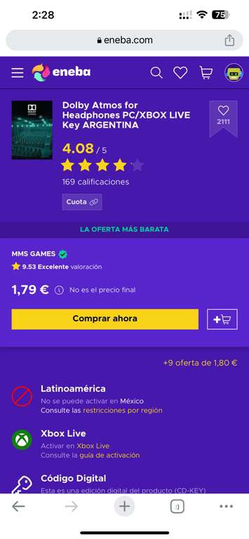 Dolby Xbox Eneba Argentina