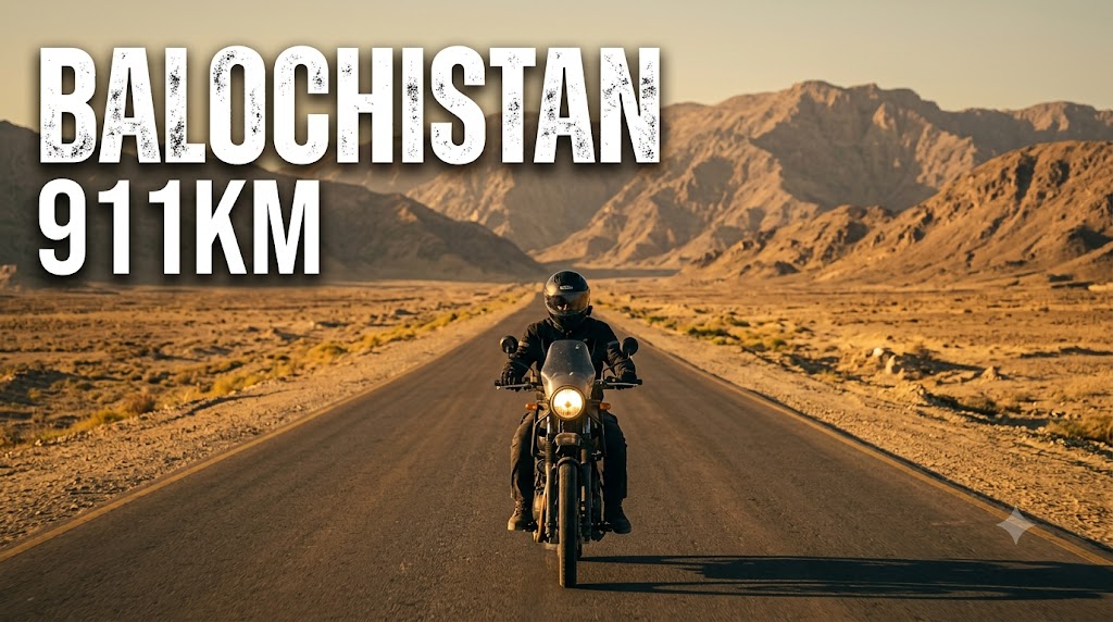 AI-generated example result for the youtube-thumbnail prompt: Travel & Adventure Vlog – "BALOCHISTAN / 911KM" | Travel And Adventure Vlog Youtube Thumbnail AI YouTube Thumbnail Prompt