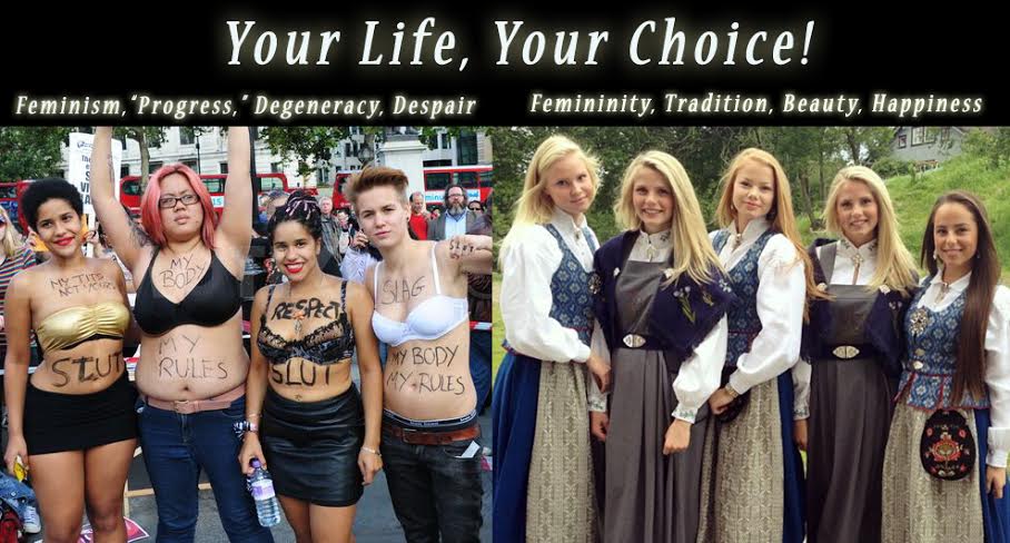 Decline of Christianity in West Not Due to 'Liberalism vs. Conservatism' 2 feminism vs femininity