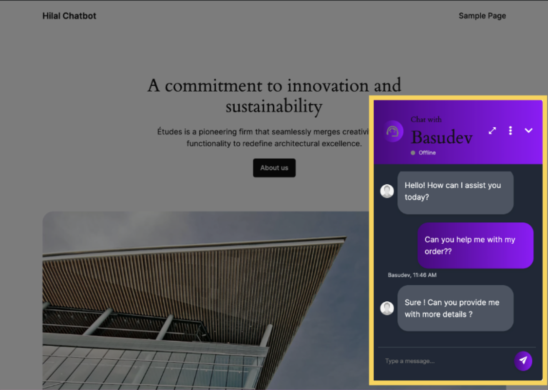  Viewing Chatbot on Store