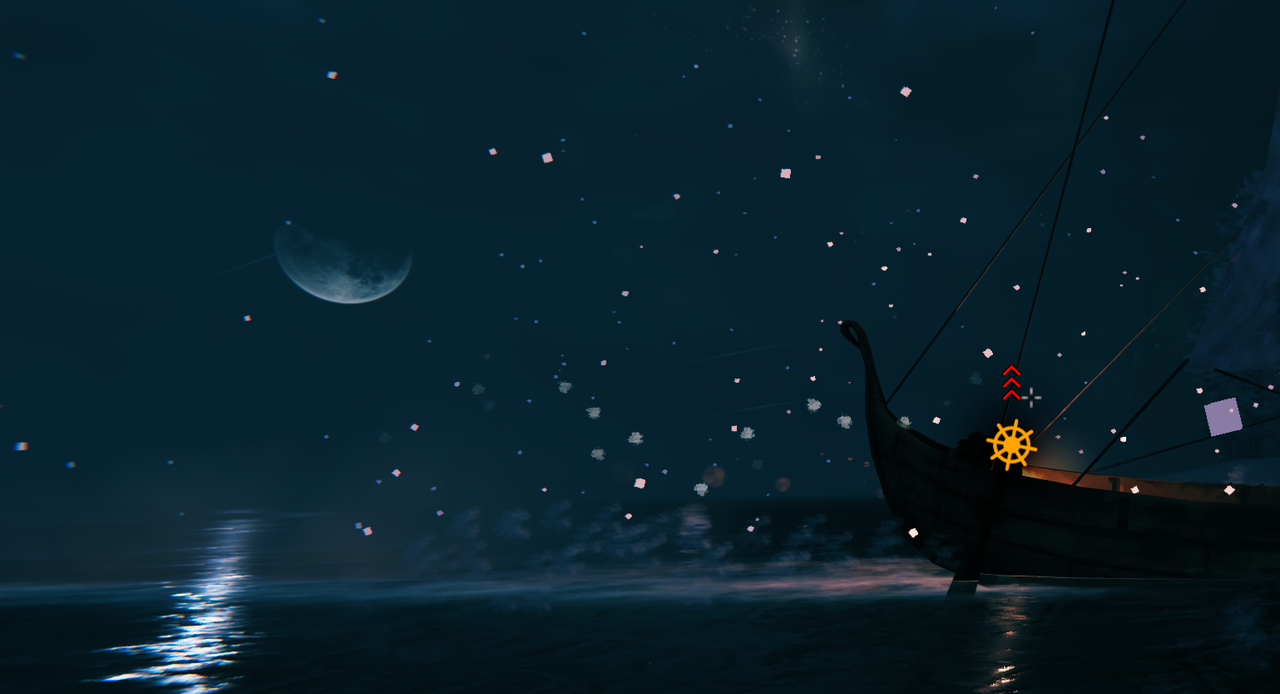 Ivory Moon above the sea