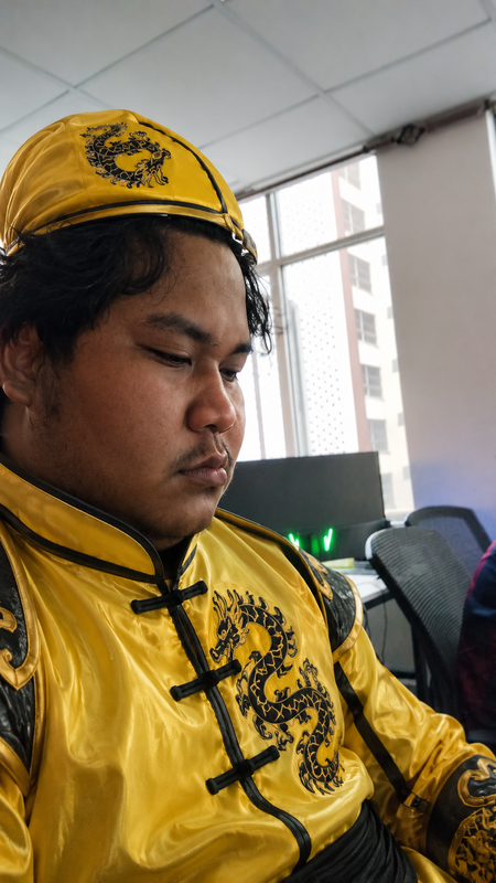Kemeja cina kael 