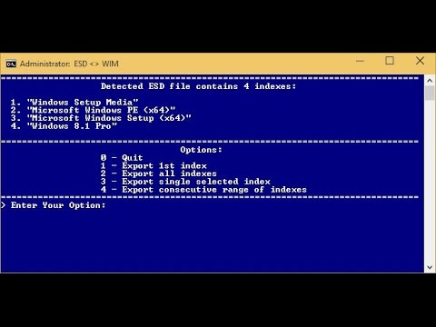 Convertire Install.esd in Install.wim Windows all (x32x64)