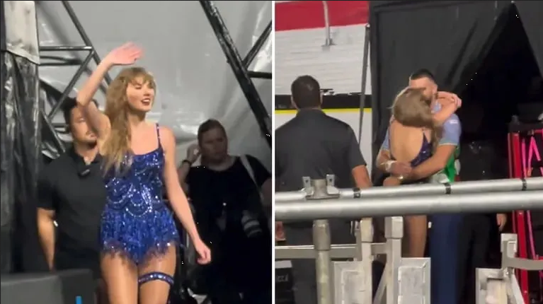 Taylor Swift y Travis Kelce protagonizan apasionado beso en Argentina