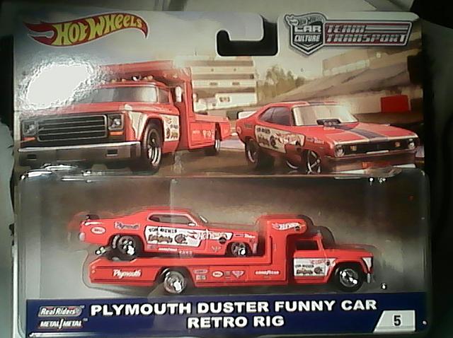 plymouth duster funny car retro rig