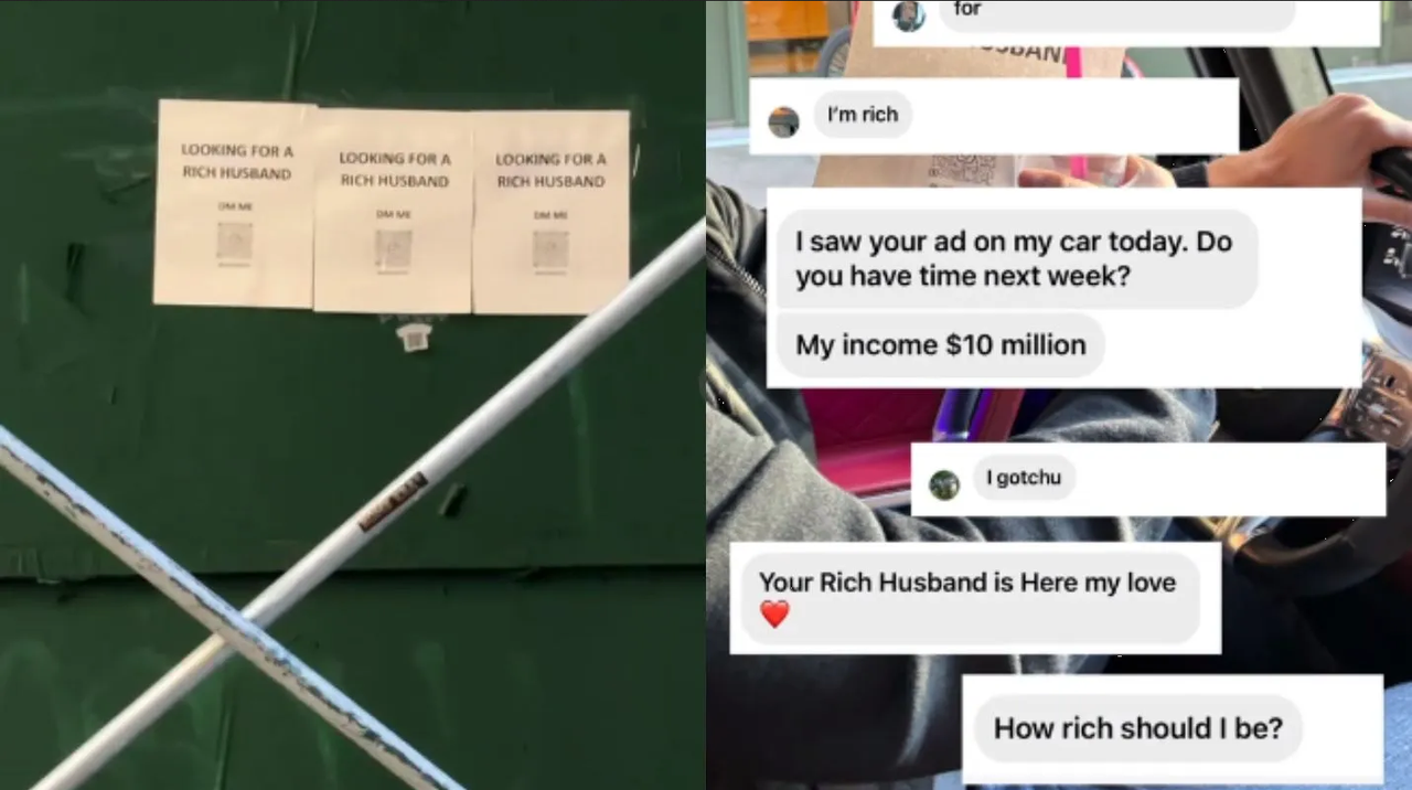 Mujer pone anuncios para encontrar 'esposo rico' y se hace viral