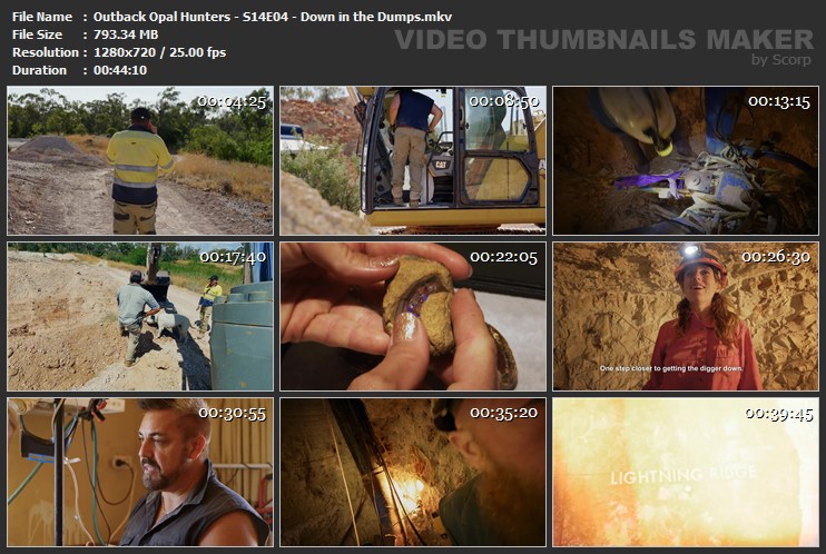 Outback Opal Hunters S14E04 Down in the Dumps mkv