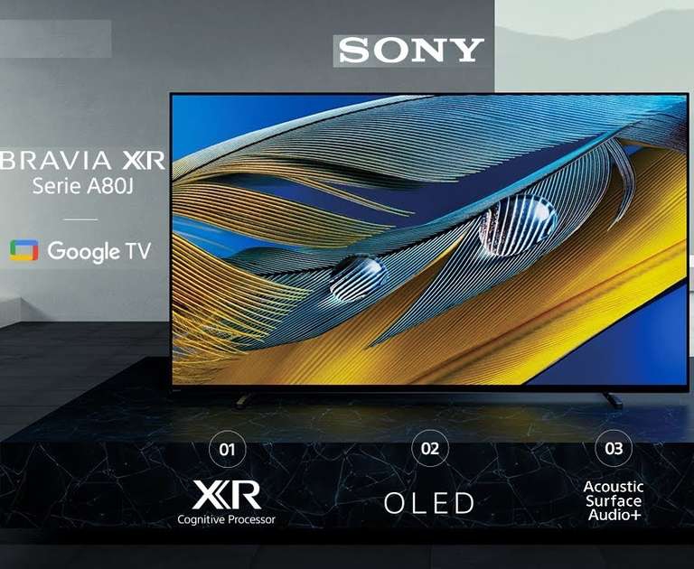 Sony Store: Pantalla 55 A80J OLED (con PayPal y HSBC + 12 MSI) 