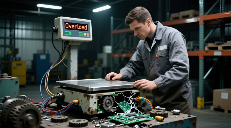 Устранение ошибки перегрузки на весах