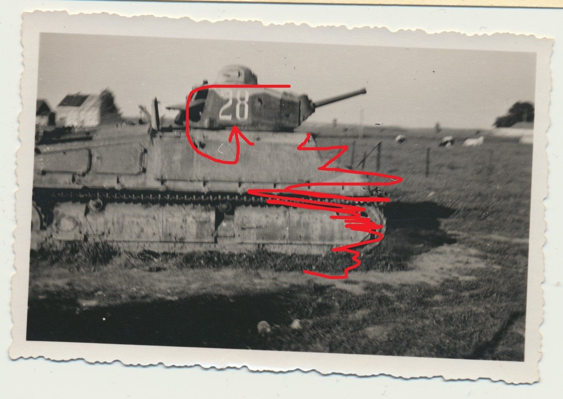 Frankreich französischer Panzer Somua S 35 Tarna