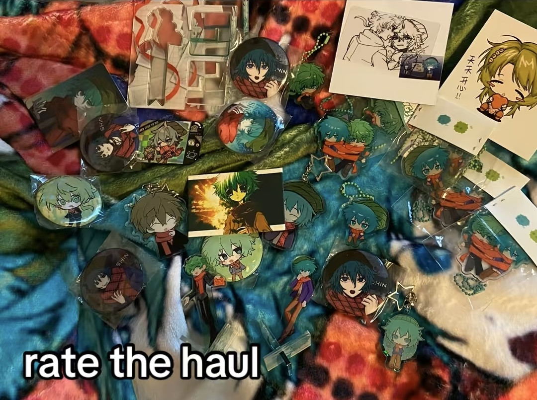 my keychains and pins and stuff