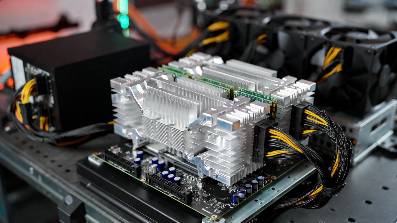 High-performance PC components showing modular power supplies with cables