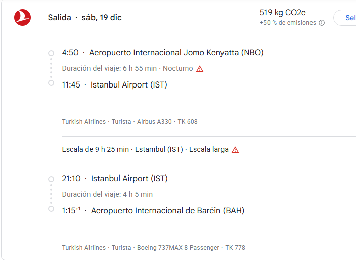 Vuelo: Nairobi-Estambul-Bahrein con Turkish Airlines y Stop-Over (1)