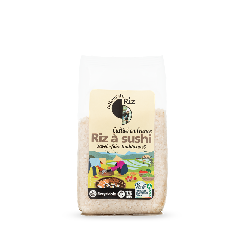 Riz &agrave; sushi cultiv&eacute; en France, Autour du Riz, 400g