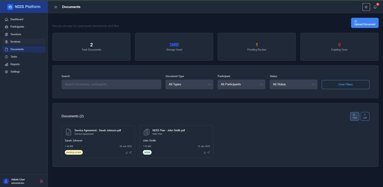 Document View Dark Mode