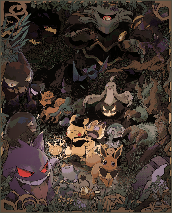 pikachu-eevee-piplup-gengar-meowth-and-1