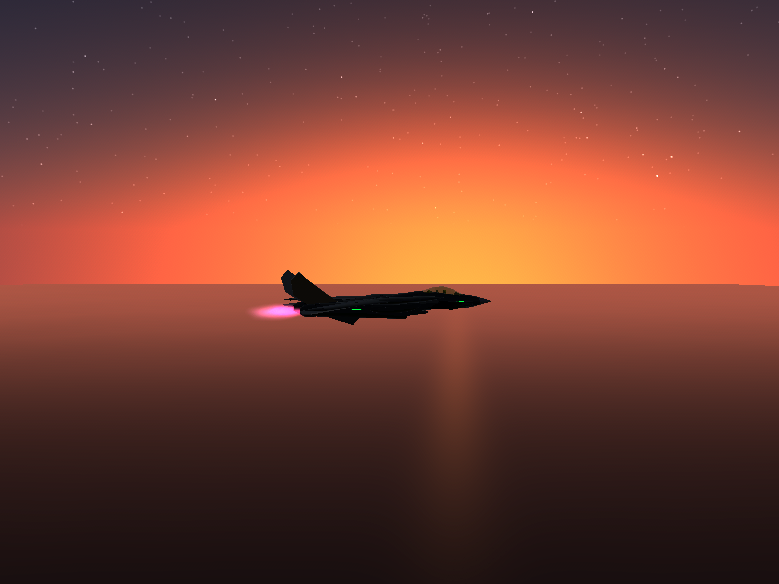 Sunset with The F 4 Stealthcat