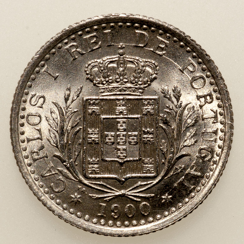 100 reis Portugal Carlos I 1900. PAS6414