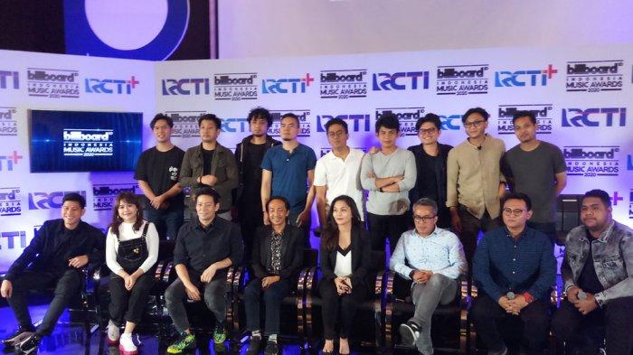 Jumpa pers Billboard Indonesia Music Awards 2020 di Studio MNC Tower, Kebon Jeruk, Jakarta Barat, Senin (20/1/2020).