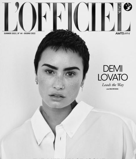 Demi Lovato es la protagonista de la portada de esta revista italiana