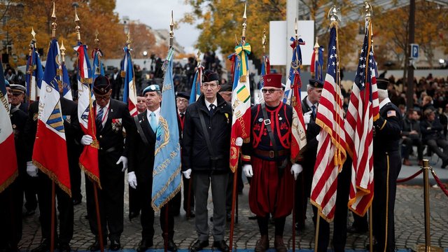 Veteranos franceses y estadounidenses