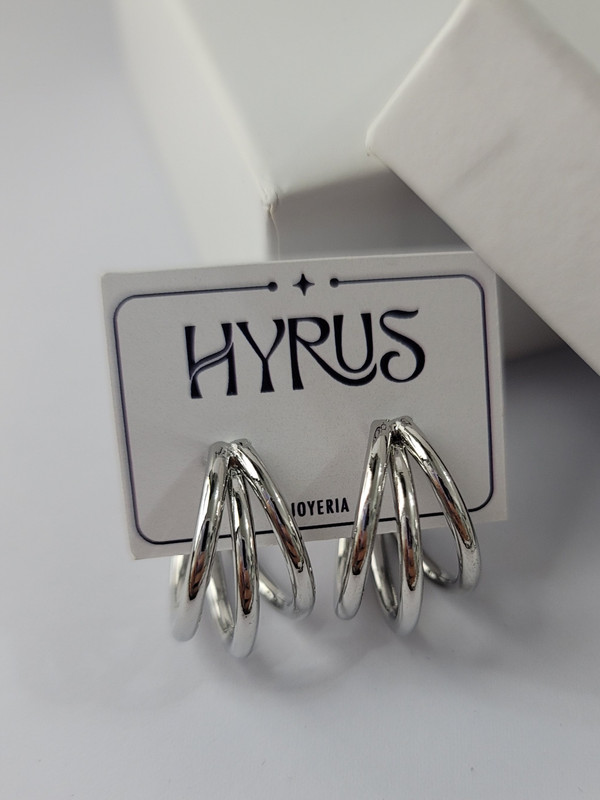 Arete plateado 23