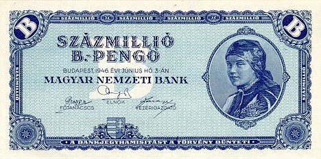 10.000.000 Pengö Hungría 1945 Cientrillones-pengo